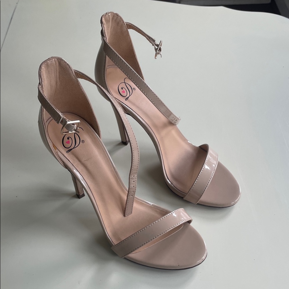 Elegant Nude High Heel Sandals